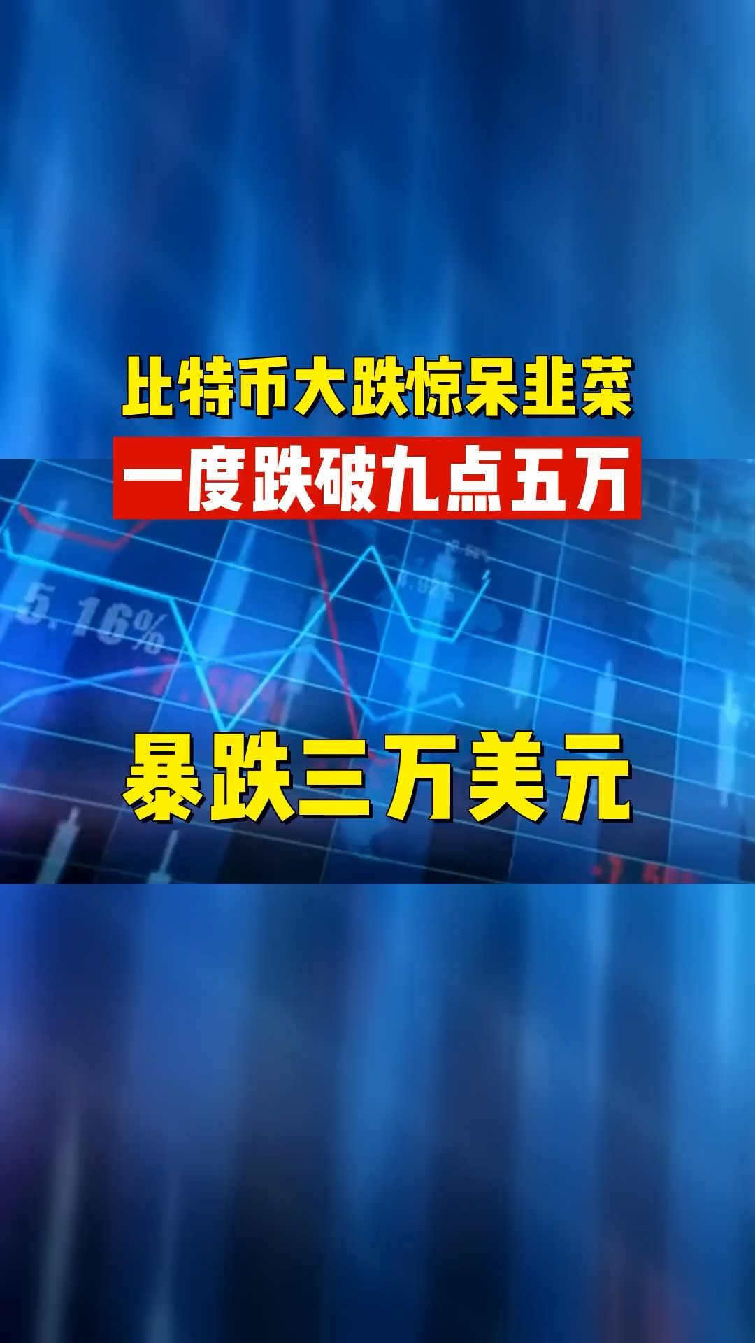 比特币遭遇大幅下滑超10%，投资者恐慌性抛售